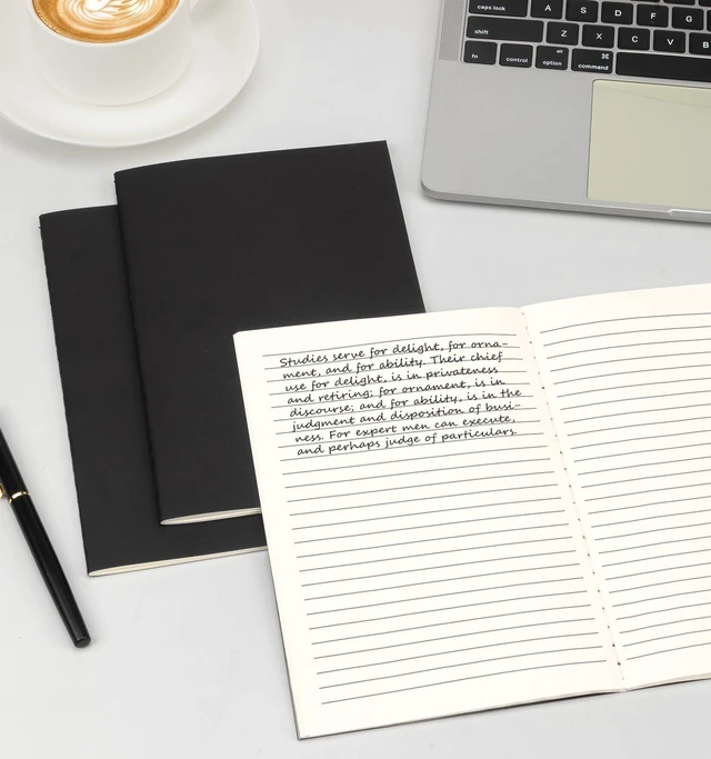 Alt view image 5 of 7 - 24 Pack A5 Black Cover College Ruled Notebooks Bulk, Journaling Notebooks A5 Lined College Ruled Notebook, 8.3x5.5 Inches 60 Pages Travel Journal Notebooks Set for Work, School, Writing: Amazon.com