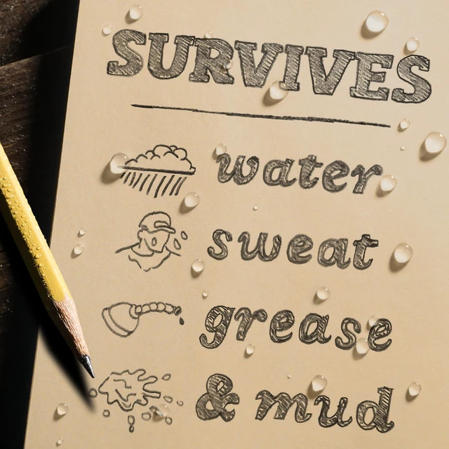 Alt view image 4 of 7 - Weatherproof Hard Cover Notebook, 4.75" x 7.5", Tan Cover, Universal Pattern (No. 970TF)