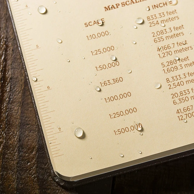 Alt view image 7 of 7 - Weatherproof Hard Cover Notebook, 4.75" x 7.5", Tan Cover, Universal Pattern (No. 970TF)