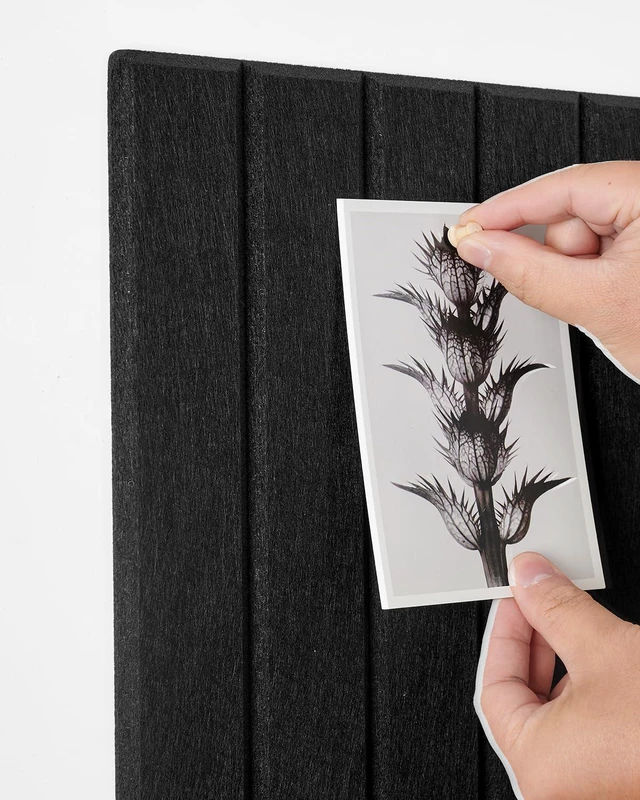 Alt view image 4 of 7 - Large Cork Board, 48"X36" Bulletin Board Pin Boards for Wall Black 12 Pack Felt Cork Boards for Office Home Decor, Classroom With 60 Safe Removable Adhesive Tabs