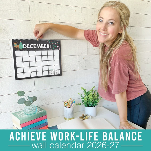 Alt view image 2 of 7 - 2026 Calendar Wall - 2026 Wall Calendar Large for School, Home & Office 18-Month Hanging Calendars, Academic Monthly Calendar from January 2026 to June 2027, Back to School Teacher Gifts