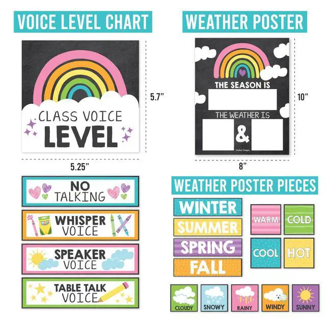 Alt view image 5 of 7 - Classroom Calendar Set -School Calendar Bulletin Board Decor Kids Class Calendar for Black Classroom Decor, Kindergarten Preschool Teacher Must Haves, Homeschool & Daycare Essentials