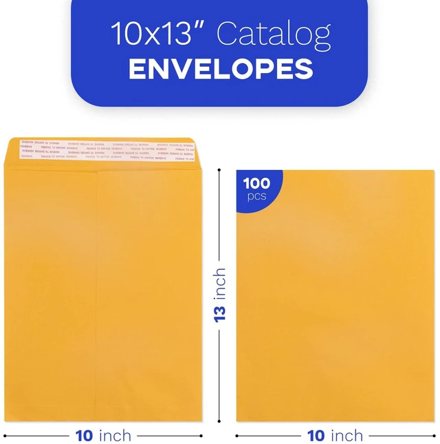 Alt view image 2 of 7 - 10x13 Manilla Envelopes Self Seal 200 Pack