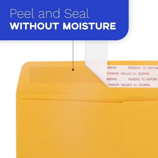 Alt view image 3 of 7 - 10x13 Manilla Envelopes Self Seal 200 Pack