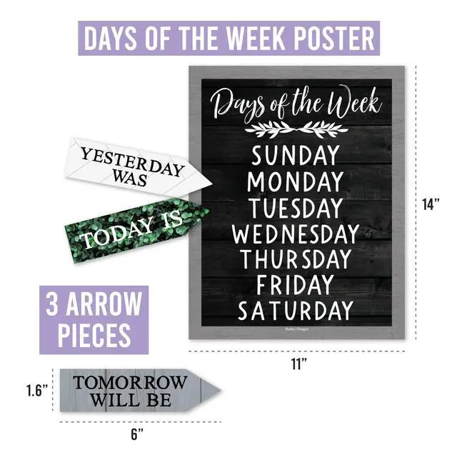 Alt view image 4 of 7 - Classroom Calendar Set -School Calendar Bulletin Board Decor Kids Class Calendar for Black Classroom Decor, Kindergarten Preschool Teacher Must Haves, Homeschool & Daycare Essentials