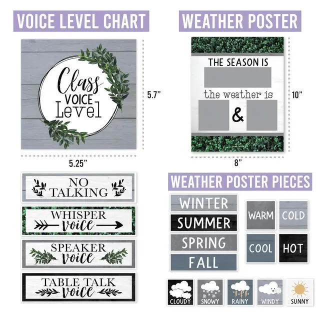 Alt view image 5 of 7 - Classroom Calendar Set -School Calendar Bulletin Board Decor Kids Class Calendar for Black Classroom Decor, Kindergarten Preschool Teacher Must Haves, Homeschool & Daycare Essentials