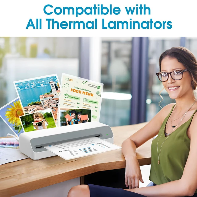 Alt view image 2 of 7 - 100 Pack Laminating Sheets 5 Mil, Laminating Pouches for 11x17 Paper Actual 11.5 x 17.5 Thermal Laminate Sheets for Laminator, Large Clear Lamination Paper for Documents, Office School Home