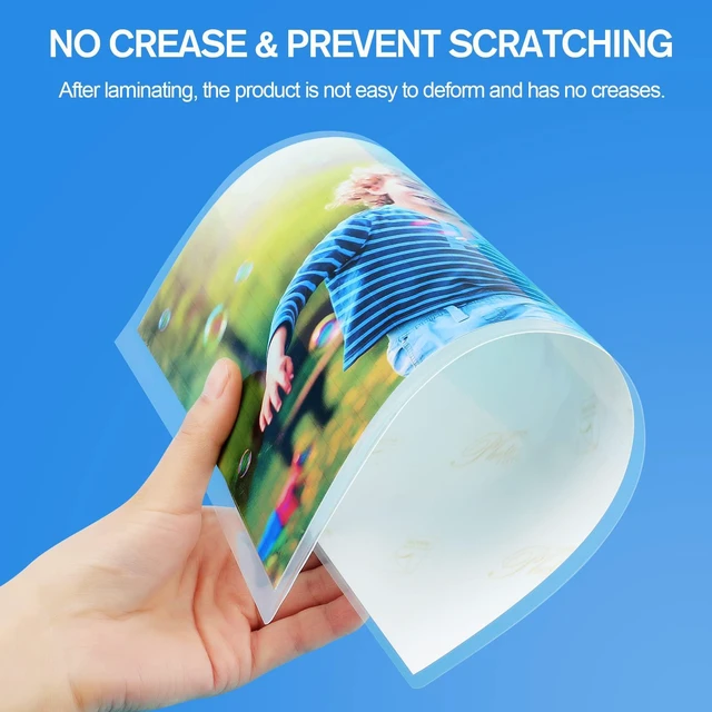 Alt view image 7 of 7 - 100 Pack 5 Mil Laminating Sheets, Various Sizes Laminating Pouches Clear Thermal Laminate Sheets for Laminator, Suitable for Letter Size, Photo, Notecard, ID Badge, Business Card, Office Home