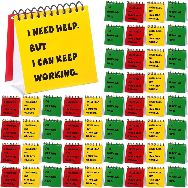 Main image of 54 Pcs Classroom Teacher Must Haves, Behavior Management Tools I Need Help Mini Flip Chart Incentives for Kids Self Assessment Cards for Elementary School Educational Learning Activities