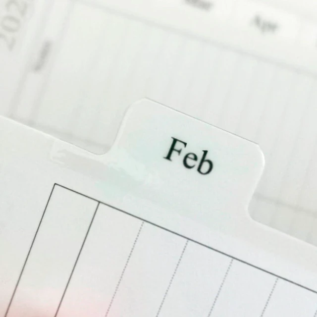 Alt view image 5 of 5 - 2026-2027 Monthly Planner Refill for 11-Discbound Notebooks, Jul 2026 to Dec 2027, Two Pages Per Month, Letter Size, 8-1/2" x 11"