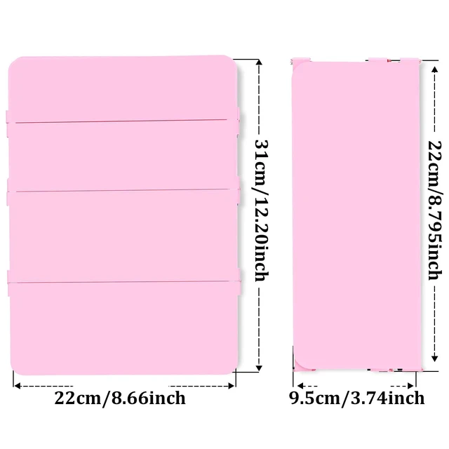 Alt view image 3 of 7 - Nursing Clipboard Foldable, 4-Fold Aluminum Pocket Size, Baby Pink Folding Clipboard with Medical Cheat Sheets, Metal Pen Clip & Privacy Protection for Nurses, Nursing Students & Doctors