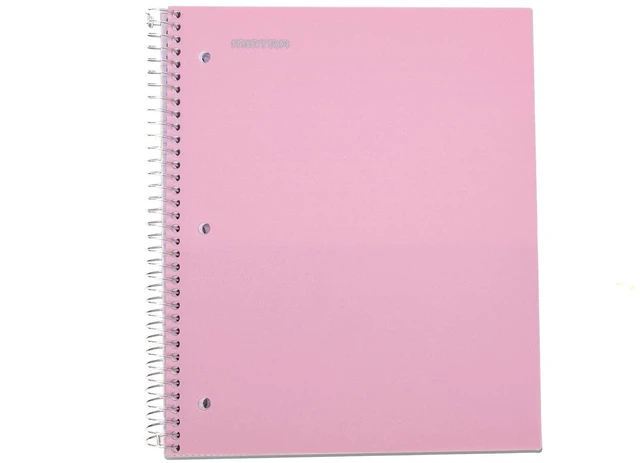 Alt view image 4 of 5 - Durable Spiral Notebook - 2 Subject (College Ruled 3pk, Arctic Ice, Sun Yellow, Spring Pink)