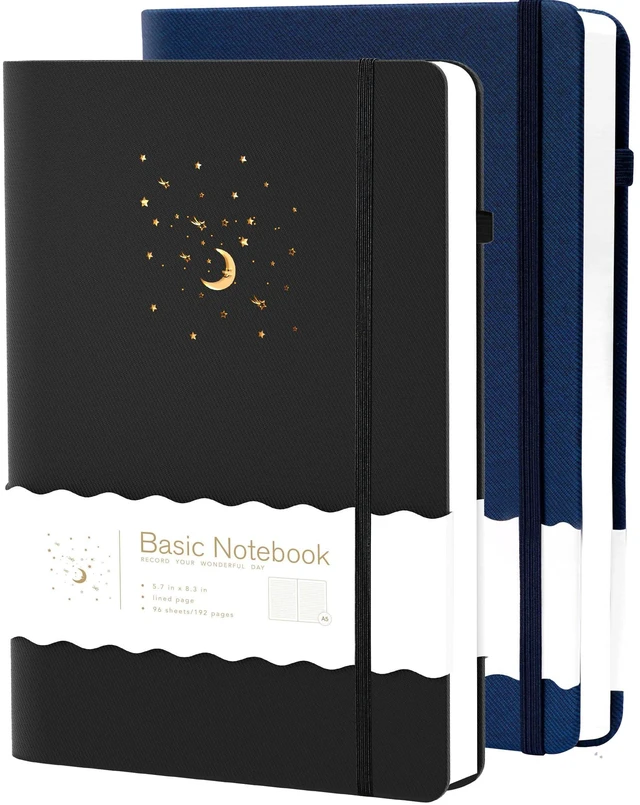 Main image of Lined Journals for Women Men Dream Journaling Notebooks Diary 2 Pack