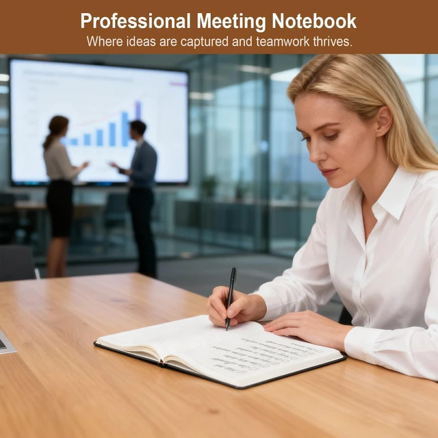 Alt view image 5 of 6 - 3 Pack B5 Hardcover Lined Notebook,6.9x9.8 192 pg College Ruled Leather