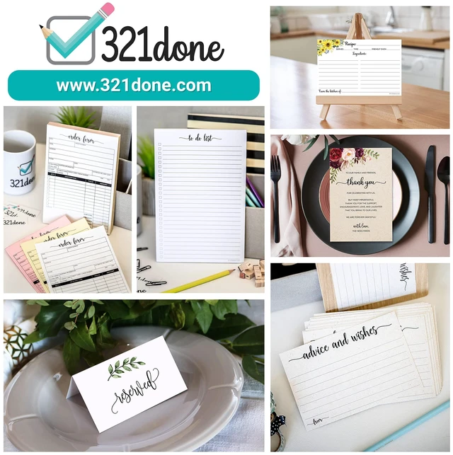 Alt view image 3 of 3 - To Do List Notepad, Skinny 3.7x8.5 Inches, 4-Pack, 50 Sheets Each Made in USA - Slim College Ruled Checklist Pads for Tasks, Errands and Groceries, Thick Bright White Paper, Tear-Off Sheets