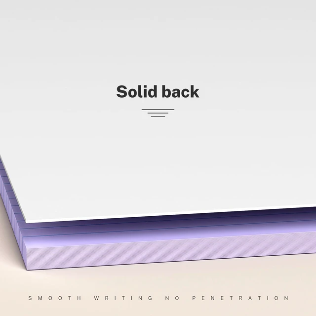 Alt view image 6 of 7 - 300 Sheets Purple Legal Pads 8.5 x 11 College Ruled Paper 6-Pack Note Pad Narrow Ruled 50 Sheets per Notepad Perforated Writing Pad Durable Sturdy Back 8x11 Pads of Paper
