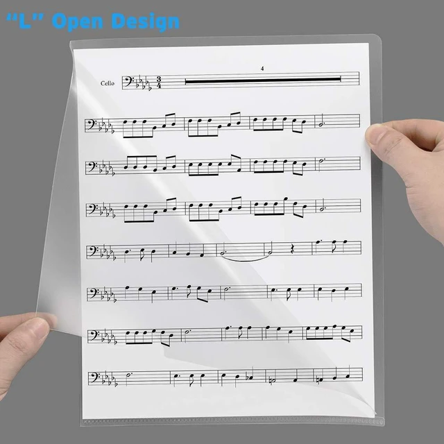 Alt view image 4 of 7 - 25 Pack Clear Document Folder Project Pockets, Plastic File Folders Letter Size, Clear Sleeves for Paper Protector 8.5 x 11, Presentation Folders Report Covers