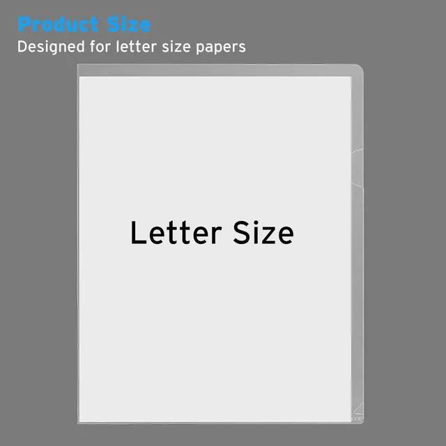 Alt view image 6 of 7 - 25 Pack Clear Document Folder Project Pockets, Plastic File Folders Letter Size, Clear Sleeves for Paper Protector 8.5 x 11, Presentation Folders Report Covers