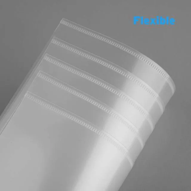 Alt view image 7 of 7 - 25 Pack Clear Document Folder Project Pockets, Plastic File Folders Letter Size, Clear Sleeves for Paper Protector 8.5 x 11, Presentation Folders Report Covers