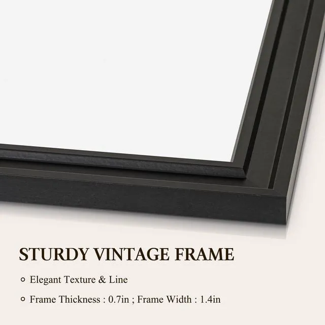 Alt view image 2 of 7 - Dry Erase Board, 36" x 24" Magnetic Whiteboard, Black Wood Framed Decorative White Board, Wall-Mounted Notice Board, For School, Office, Home, 8 Magnets 4 Markers 1 Eraser