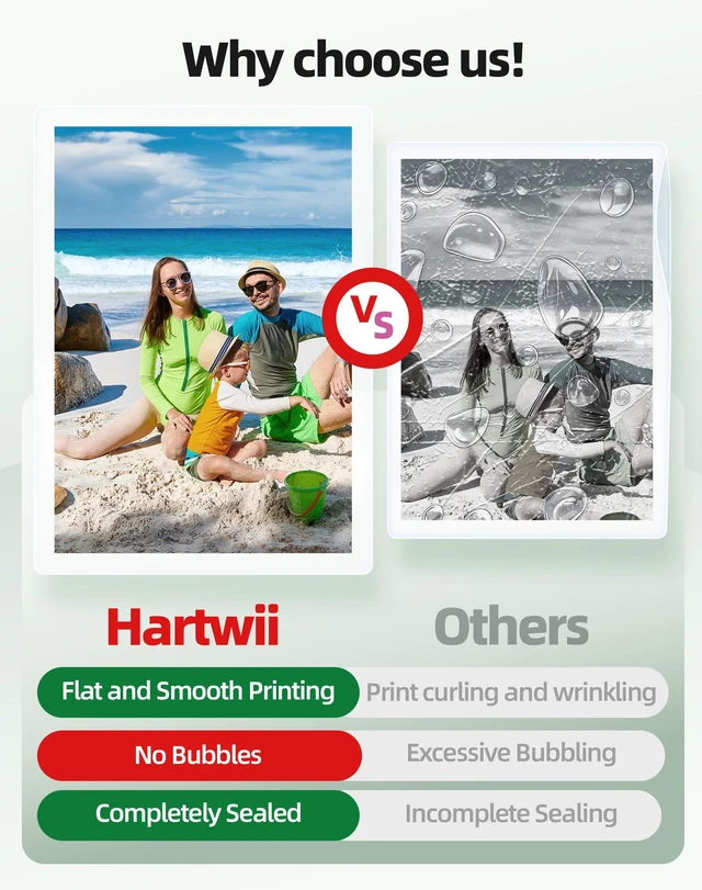 Alt view image 4 of 7 - 100Pack Legal Size Laminating Sheets 5Mil -8.5"x14" (9x14.5) Laminating Pouches No Bubble Thermal Laminating Sheets for Documents, Menus, Certificates & School/Office Use