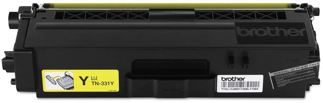 Main image of Genuine Standard Yield Toner Cartridge, TN331Y, Replacement Yellow Toner, Page Yield Up to 1,500 Pages, Amazon Dash Replenishment Cartridge, TN331