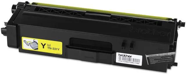 Alt view image 2 of 7 - Genuine Standard Yield Toner Cartridge, TN331Y, Replacement Yellow Toner, Page Yield Up to 1,500 Pages, Amazon Dash Replenishment Cartridge, TN331