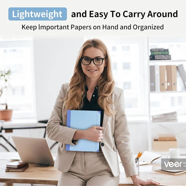 Alt view image 4 of 7 - Document Organizer, Emergency Document Organizer - Veleron Life Organizer for Important Papers, Emergency Binder, Birth Certificates, Social Security Cards, Passports, Photos, and Letters