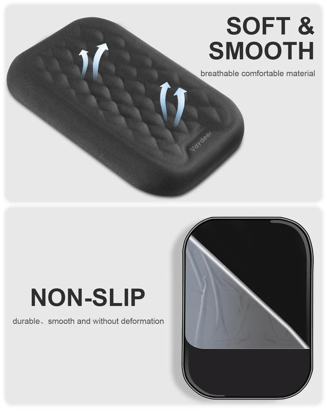 Alt view image 7 of 7 - Ergonomic Wrist Rest Pad, 2 Pcs Armrest Pad Elbow Rest Padded, Relieve Elbow Pain Computer Arm Rest Wrist Support Cushion Mouse Pad for Desk Office Gaming