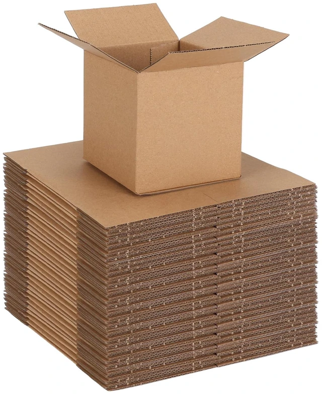 Main image of 30 Packs 4x4x4 Shipping Boxes for Small Business, Corrugated Cardboard Boxes Bulk for Shipping Packing Mailing
