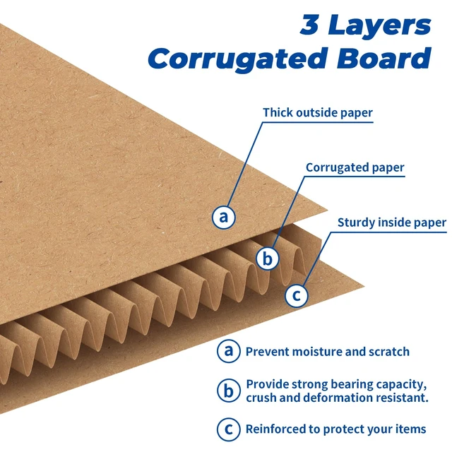 Alt view image 3 of 7 - 30 Packs 4x4x4 Shipping Boxes for Small Business, Corrugated Cardboard Boxes Bulk for Shipping Packing Mailing