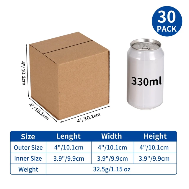 Alt view image 2 of 7 - 30 Packs 4x4x4 Shipping Boxes for Small Business, Corrugated Cardboard Boxes Bulk for Shipping Packing Mailing