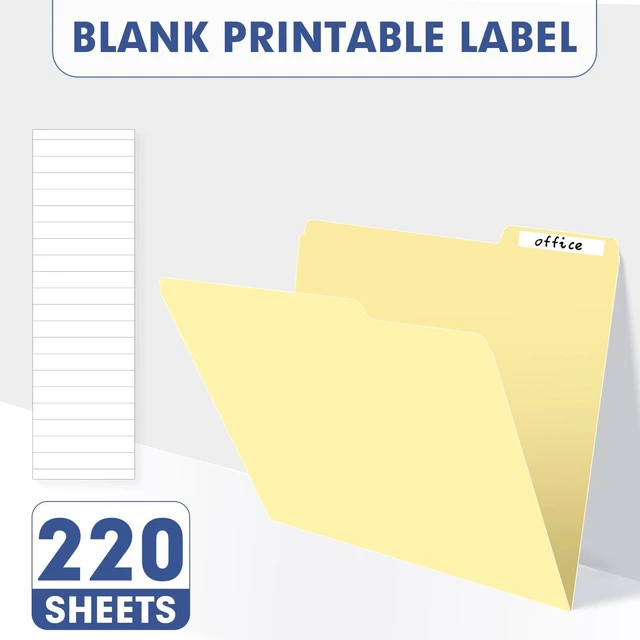 Alt view image 3 of 7 - Colored File Folders, 220 Pack 1/3 Cut Tab File Folder, Manila Colored Manila Folder With Tabs for Filing and Organization, Letter Size, 1/3 Cut Tab, Sturdy with Tabs for Office Classroom