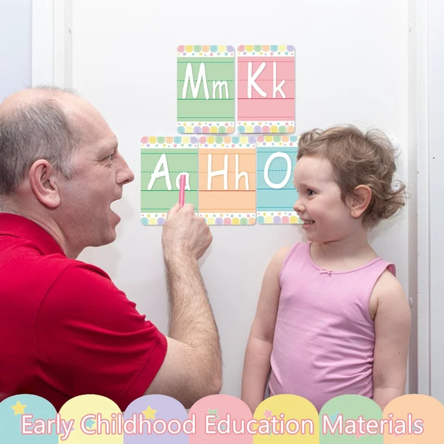 Alt view image 6 of 7 - Bulletin Board Letters - ABC Alphabet Poster Classroom Decorating Set Toddler English Poster Kindergarten Elementary Classroom Nursery Home Wall DecorationSoft Tones