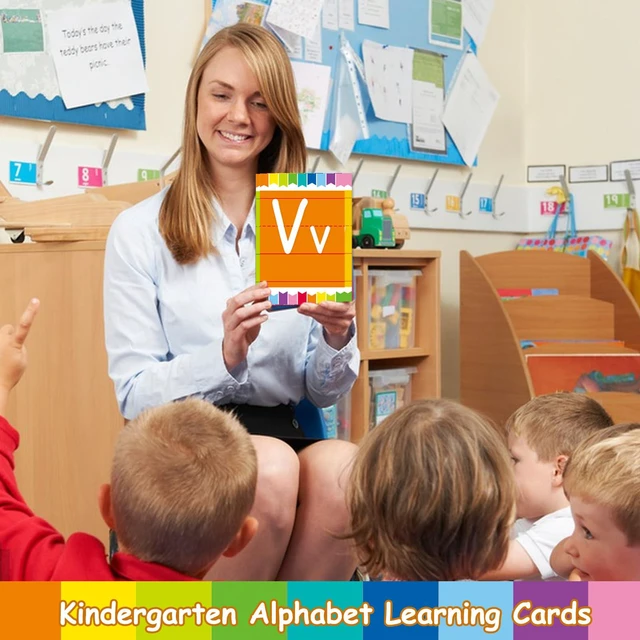 Alt view image 6 of 7 - Bulletin Board Alphabet - ABC Alphabet Poster Classroom Decorating Set Preschool English Poster Kindergarten Elementary Classroom Wall Decor Daycare Homeschool Supplies (Colorful)