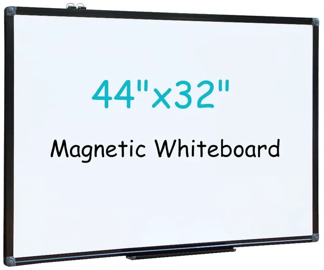 Main image of 32x44 Inch Large Magnetic Dry Erase Board, Wall-Mounted Whiteboard Black Aluminum Frame, Smooth Durable No Ghosting for Home School Office Conference