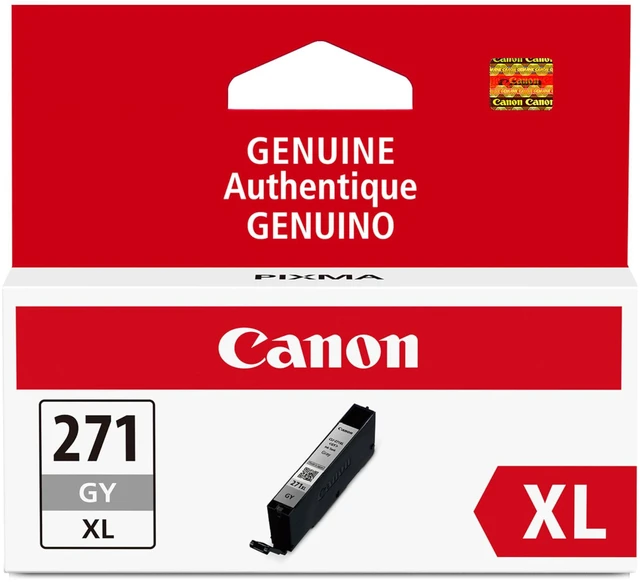 Main image of CLI-271XL Genuine Gray Ink Tank, Compatible with MG7720, TS8020, and TS9020 (Optional) Printers