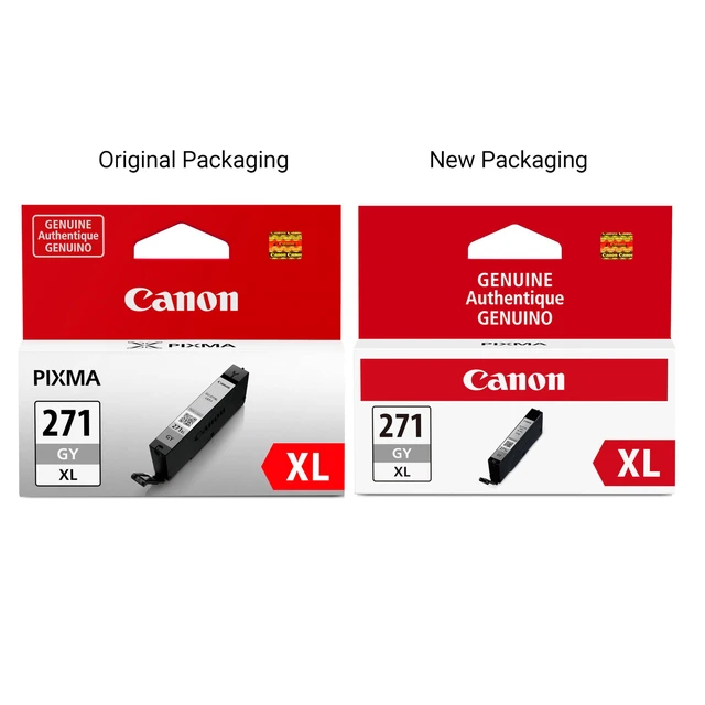 Alt view image 4 of 7 - CLI-271XL Genuine Gray Ink Tank, Compatible with MG7720, TS8020, and TS9020 (Optional) Printers
