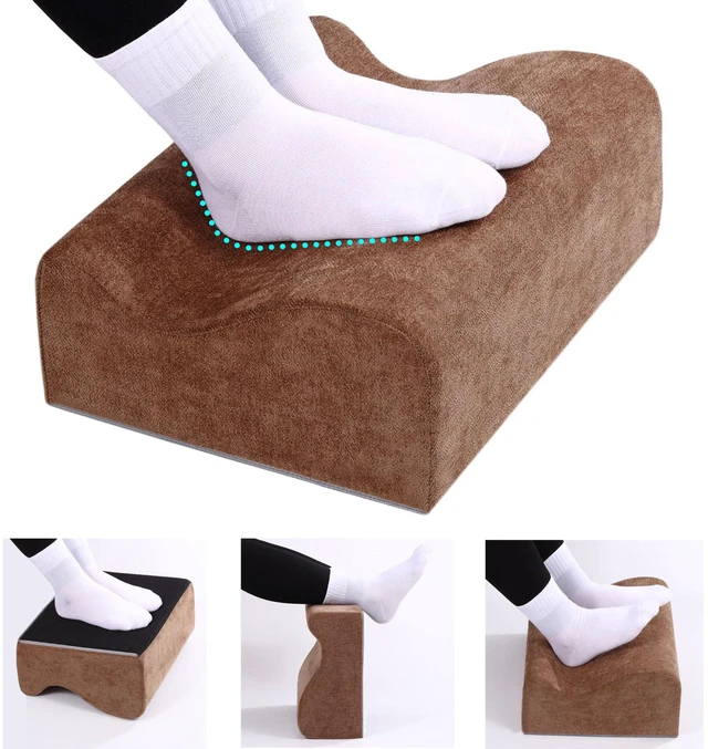 Main image of Work Foot Rest Under Desk,Comfort Foot Rest for Couch Foot Rest For Under Desk at Work,At Soft Ergonomic Footrest,Support Foot Pillow,Heel Chair,Leg Elevation Pillow Brown