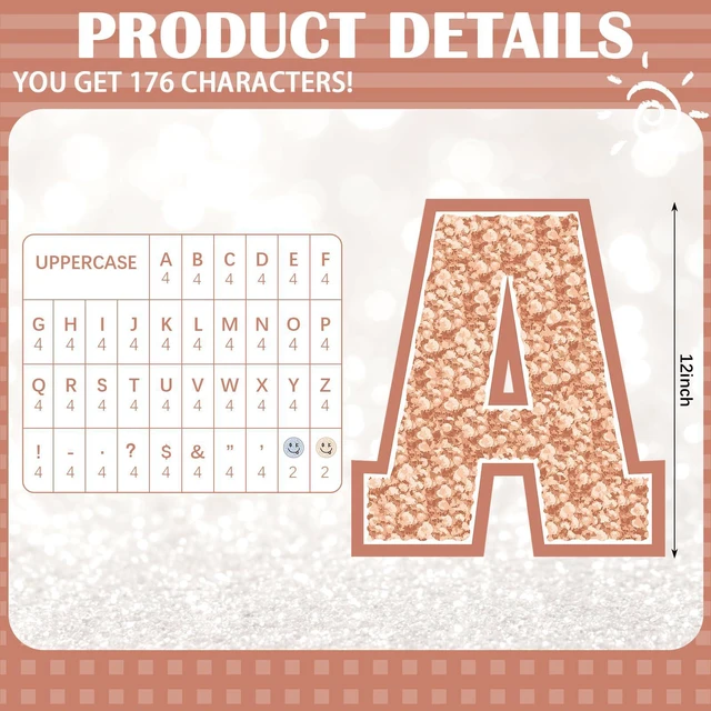Alt view image 2 of 6 - 136 Pcs 12 in Extra Large Bulletin Board Letter Boho Classroom Wall Decor Giant Alphabet Letter Cutout, Morandi Neutral Retro, Big Sticker, Punctuation with Adhesive Dot, Colorful Poster School Decor