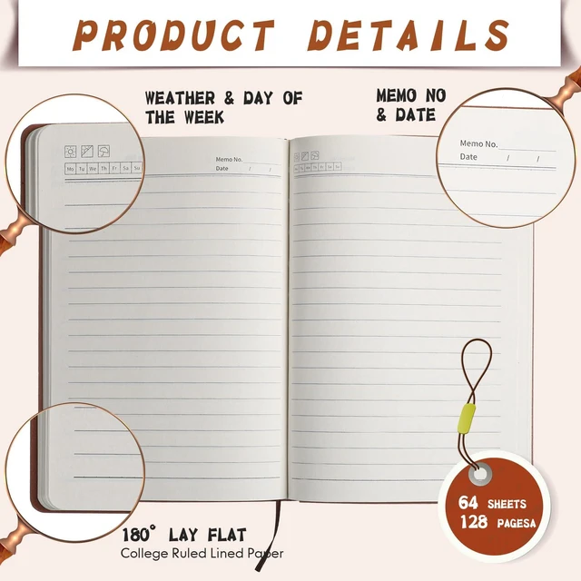 Alt view image 3 of 6 - 36 Pcs A5 PU Leather Notebooks for Back to School,Morandi Color Journals with 128 Lined Pages, Lay-flat Binding and Blank PU Covers for Laser Engraving, Office Supplies and School Gifts