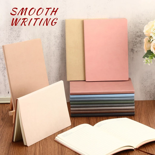 Alt view image 6 of 6 - 36 Pcs A5 PU Leather Notebooks for Back to School,Morandi Color Journals with 128 Lined Pages, Lay-flat Binding and Blank PU Covers for Laser Engraving, Office Supplies and School Gifts