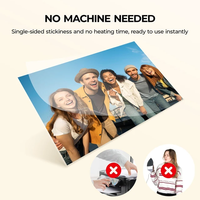 Alt view image 3 of 7 - Self-Adhesive Laminating Sheets, 50 Pack, 9"x12", 4mil Back to School Supplies, Waterproof, No Machine Needed, Clear Protective Film for Documents, Photos, Menus, and Book Covers