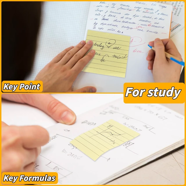 Alt view image 7 of 7 - 120 Pack Lined Sticky Notes 3x3 Inch 12 Colors Colorful Memo Pads Bulk