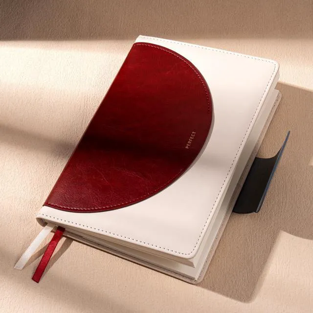 Alt view image 2 of 7 - Journal for Women Leather Journaling Notebooks Hardcover Diary Red Buckle Closure, A5 Journals for Writing, 100 GSM Lined Journal for Business Work School, Note Taking, 5.9" x8.5"