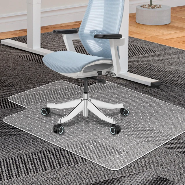 Main image of Clear Office Chair Mat for Carpet - 36"x48" Heavy-Duty Protection for Low Pile Carpets - Not Suitable for Hardwood Floors