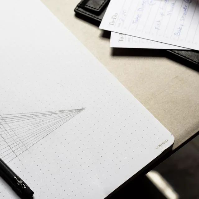 Alt view image 6 of 7 - Dot Grid Notepads 11 x 17 inch, 2 Pack Large Dotted Memo Desk Pads with Premium Thick Paper 120gsm