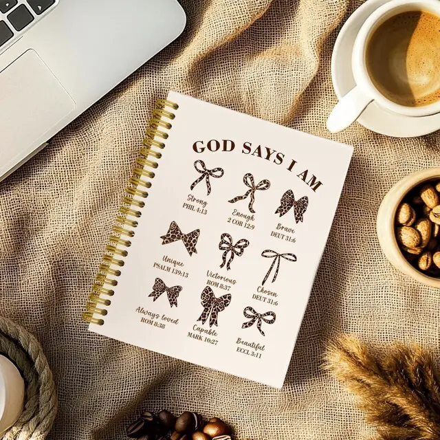 Alt view image 3 of 5 - Leopard Notebook Journal, Christian Bible Notebook for Women Leopard Print Spiral Notebook for Church Notes, Bible Study Supplies, Cute Christian Gifts for Women, 5.5 x 8.3 Inch: Amazon.com