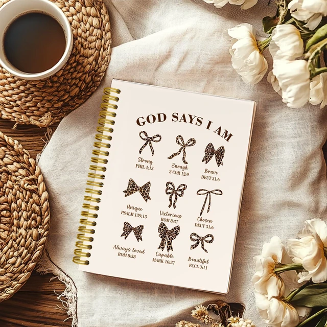 Alt view image 2 of 5 - Leopard Notebook Journal, Christian Bible Notebook for Women Leopard Print Spiral Notebook for Church Notes, Bible Study Supplies, Cute Christian Gifts for Women, 5.5 x 8.3 Inch: Amazon.com
