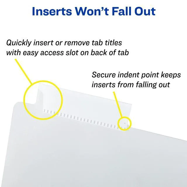 Alt view image 7 of 7 - Big Tab Insertable Plastic Dividers, 5-Tab, Pastel, 3 Sets For Organizing Binders and Recipes, Wide Tabs Extend Beyond Sheet Protectors, Printable Inserts, Attached Pocket, Wipes Clean